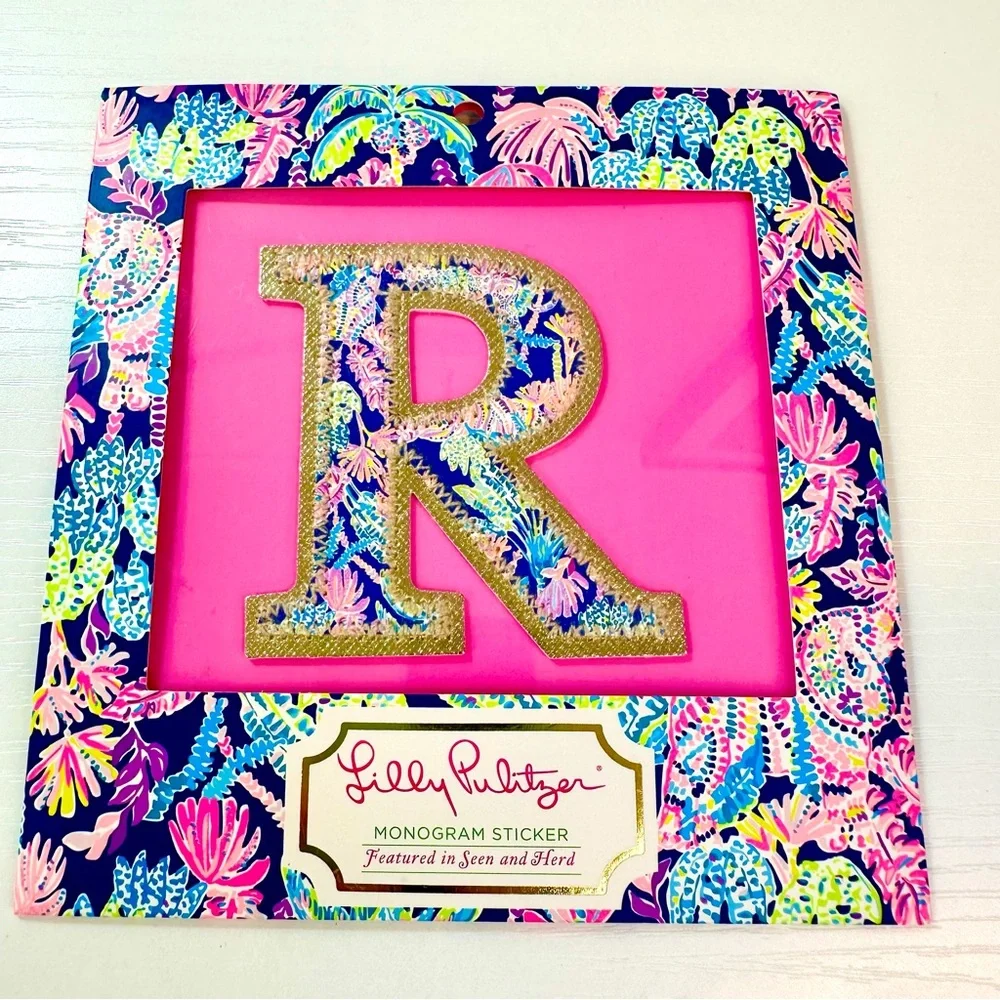 Lilly Pulitzer Monogram Sticker R - Picture 4 of 10